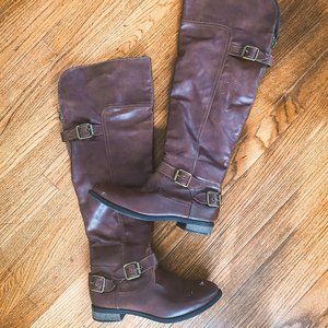 Knee High Strap Boots